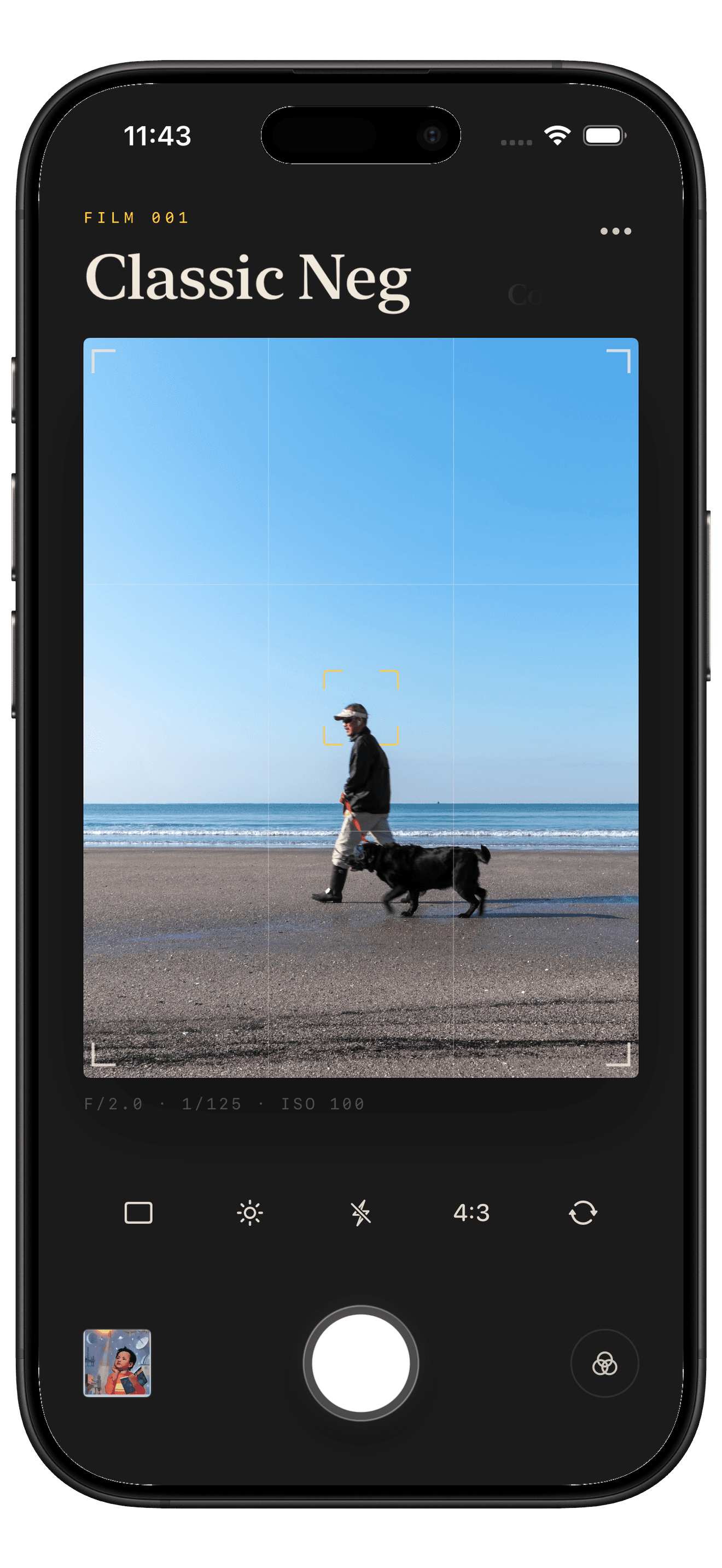 Chroma camera viewfinder screenshot